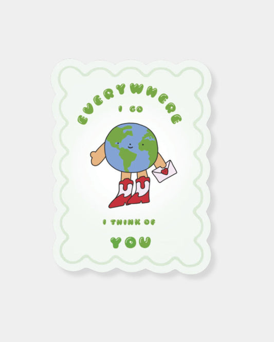 EVERYWHERE I GO - STICKER