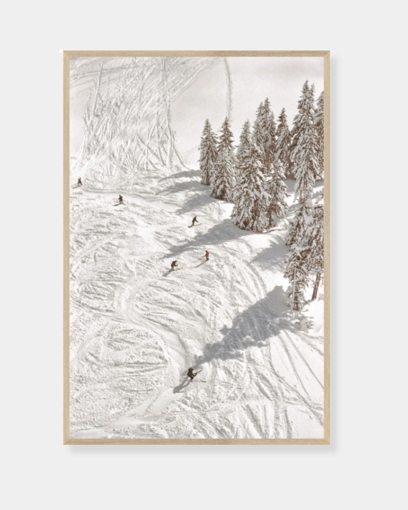 SKI ST ANTON AUSTRIA II 1955 - GICLEE ART 20x30 PRINT