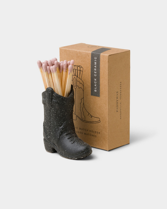 COWBOY BOOT MATCH HOLDER - BLACK