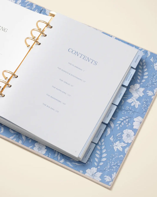 ABSTRACT WEDDING PLANNER BINDER-FOLIO