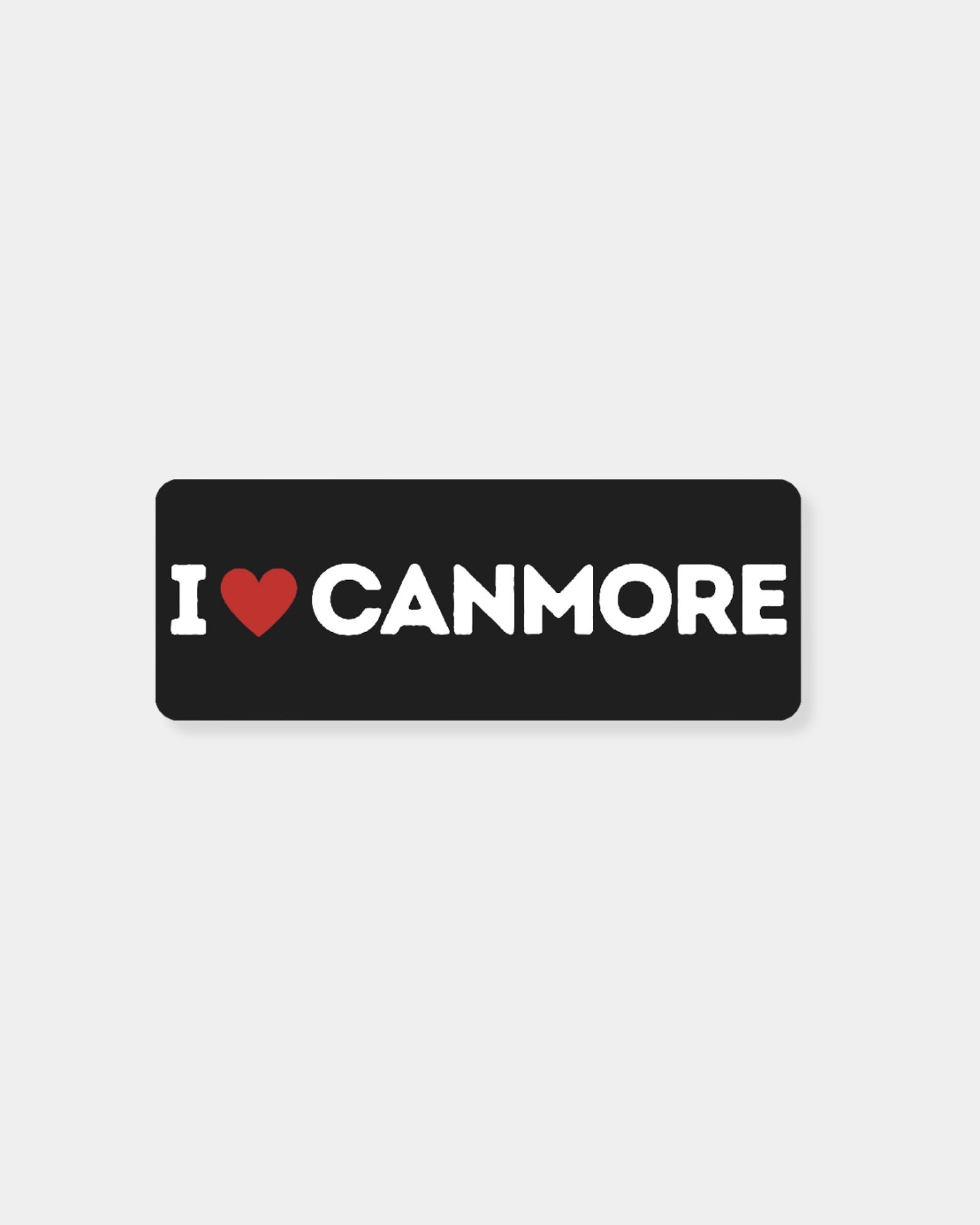 I LOVE CANMORE BLACK - STICKER