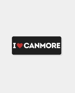I LOVE CANMORE BLACK - STICKER