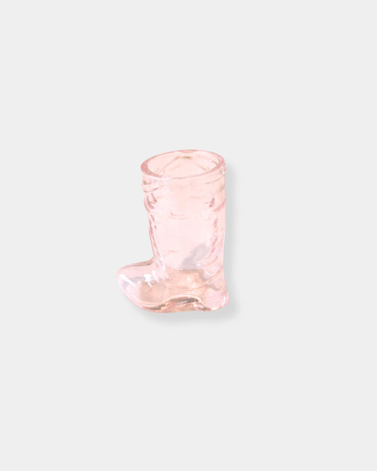 PINK COWBOY BOOT SHOT GLASS