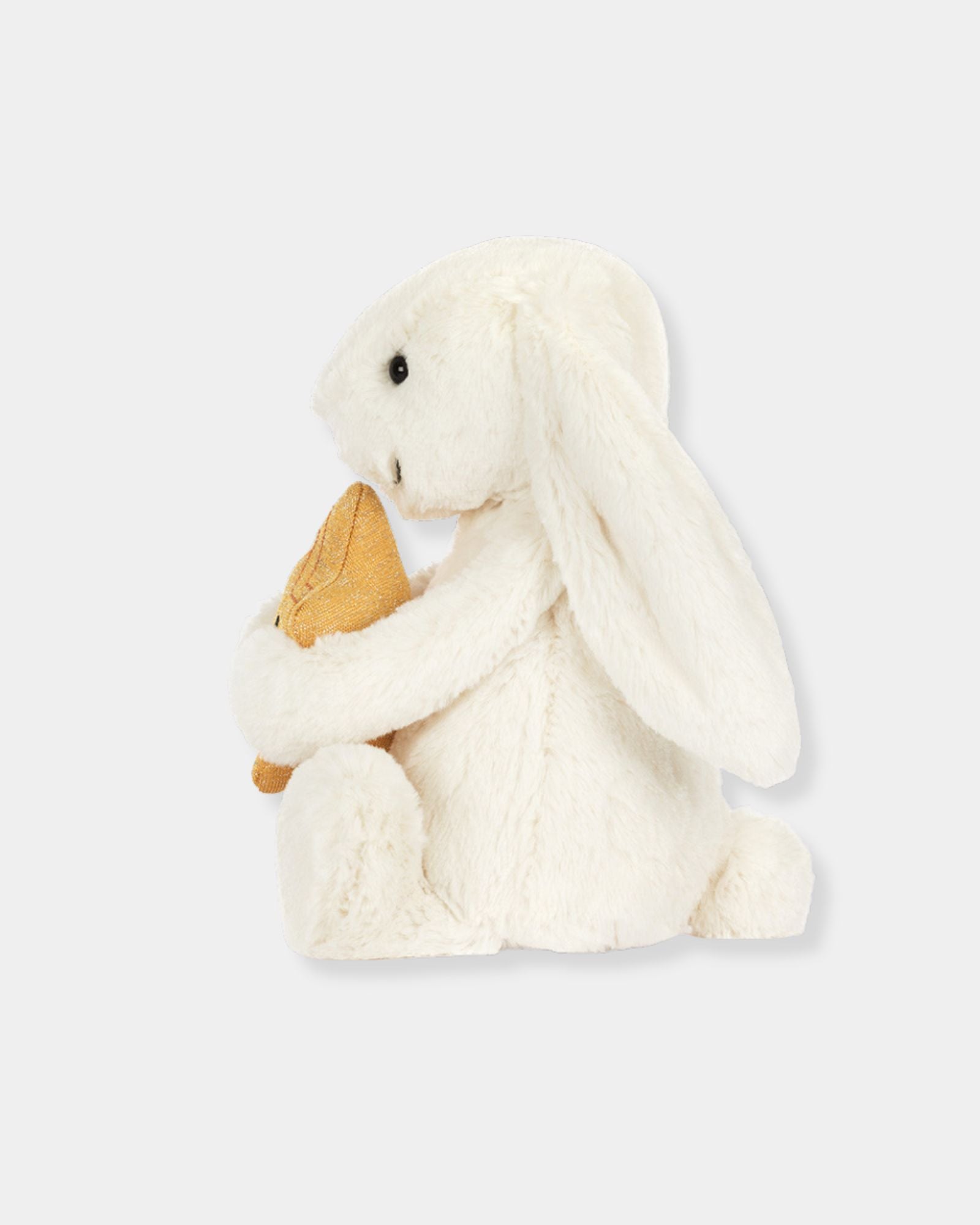 CREAM BUNNY WITH STAR - PLUSH TOY
