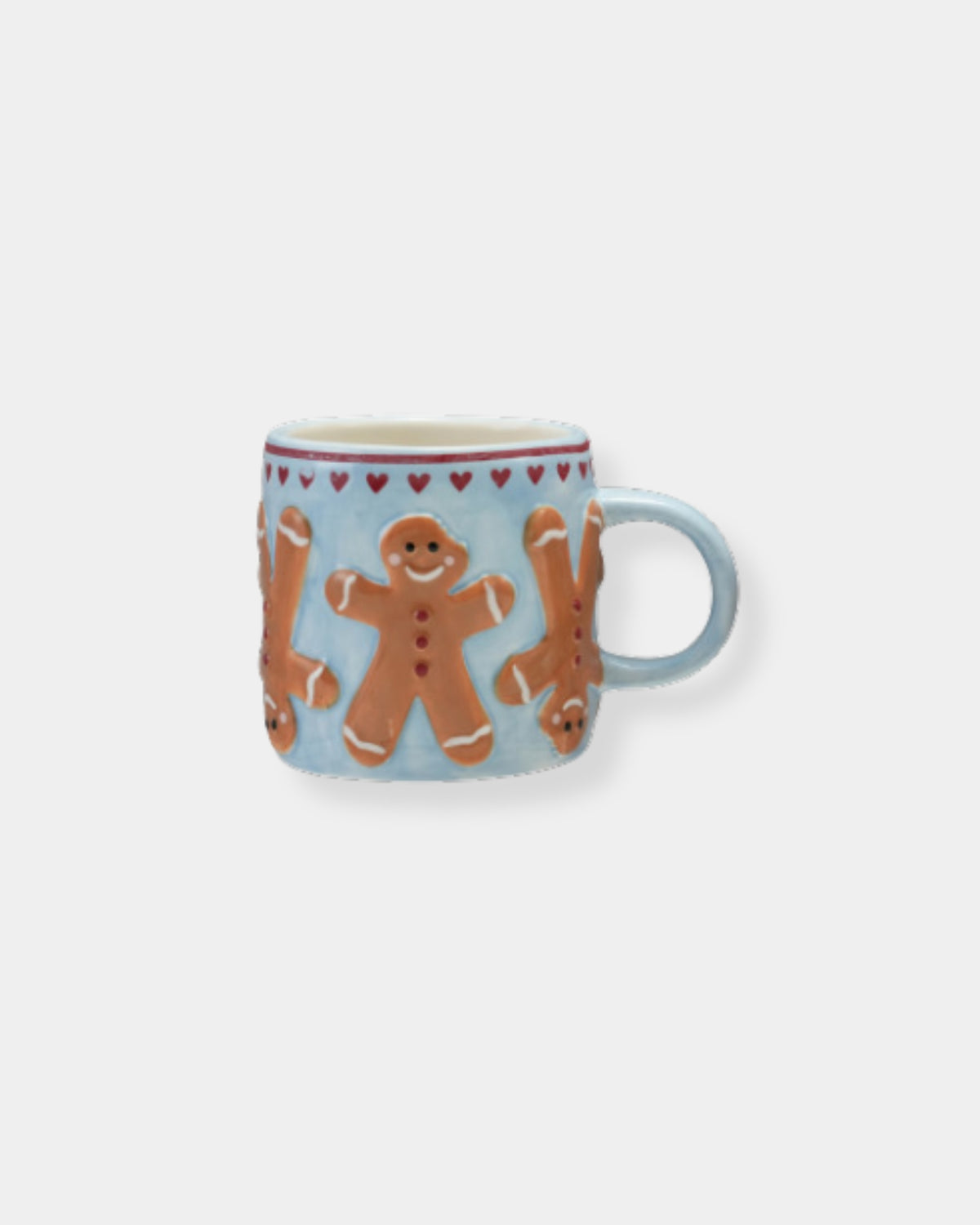 STONEWARE MUG - BLUE GINGERBREAD