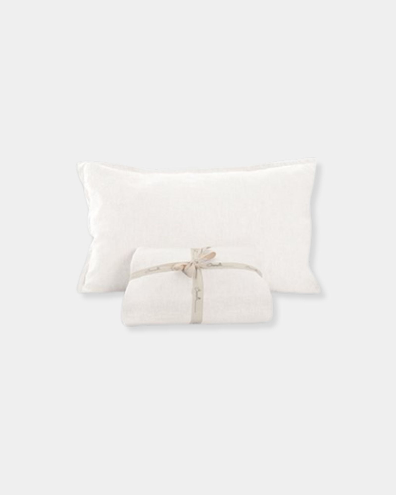 WHITE LINEN PILLOW SHAM