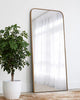 CALABASAS FLOOR MIRROR - BRASS