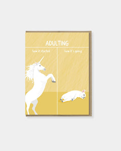 ADULTING HOW IT'S GOING - CARD