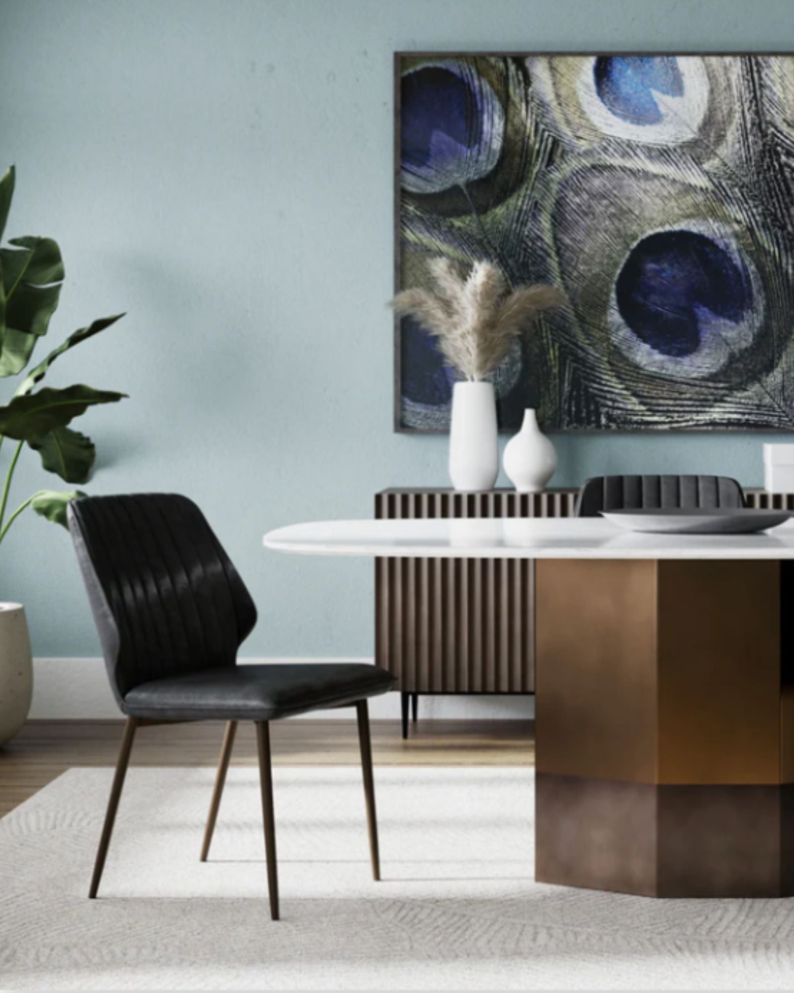 CLINTON DINING CHAIR - BRAVO BLACK