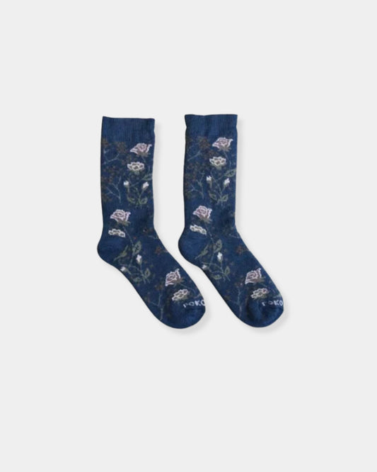 BLUE ROSE ALPACA SOCK - S/M