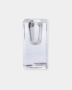 QUADRA 8" CANDLE HOLDER - LG. CLEAR