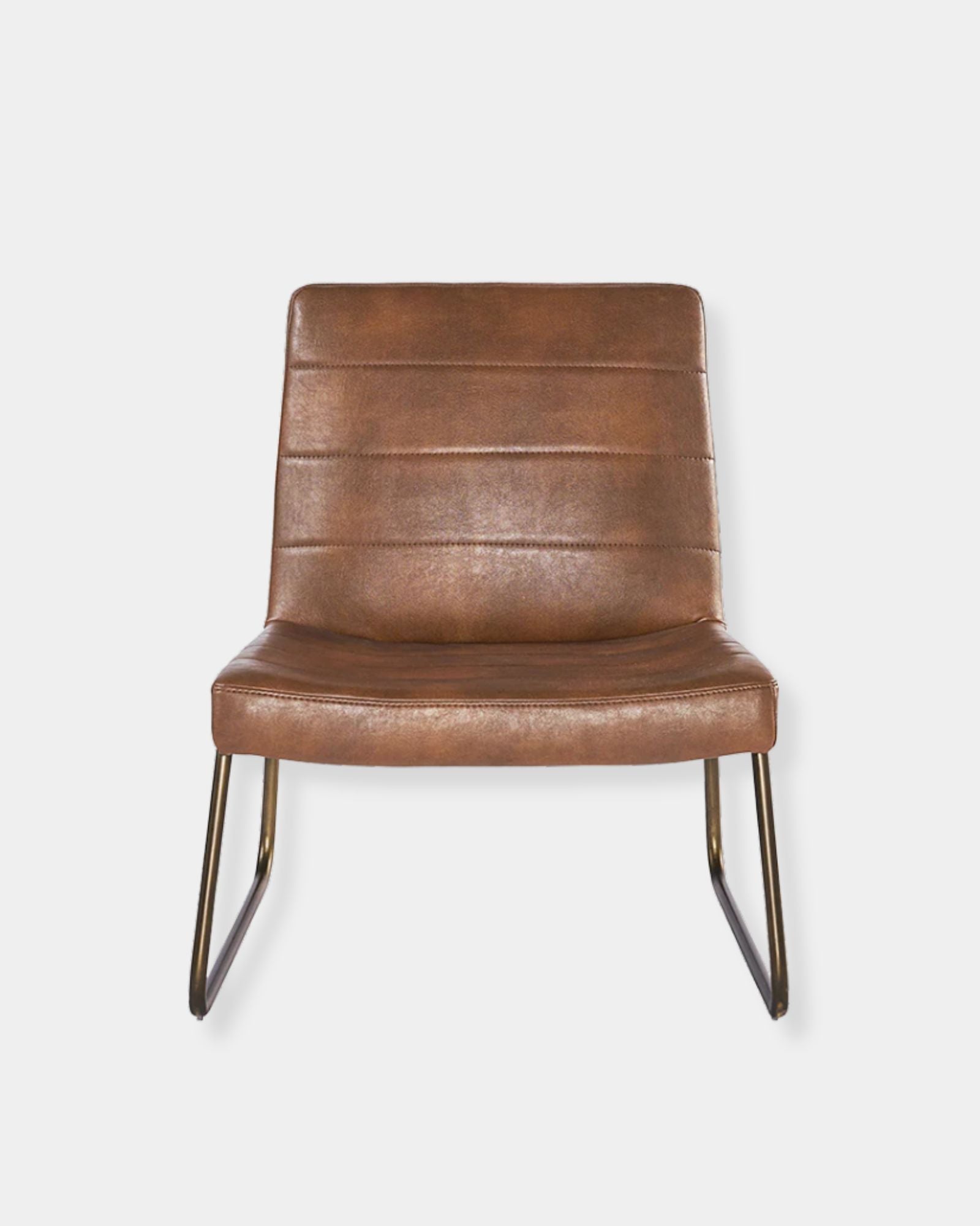 ANTON LOUNGE CHAIR - BRAVO COGNAC