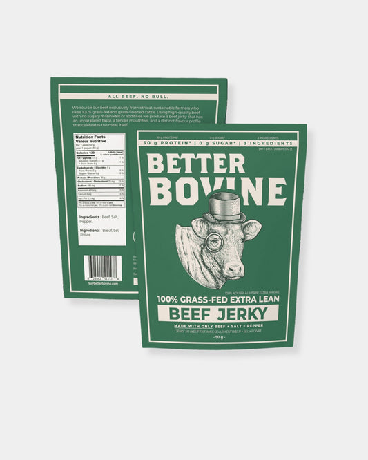 100% GRASS FED EXTRA LEAN BEEF JERKY