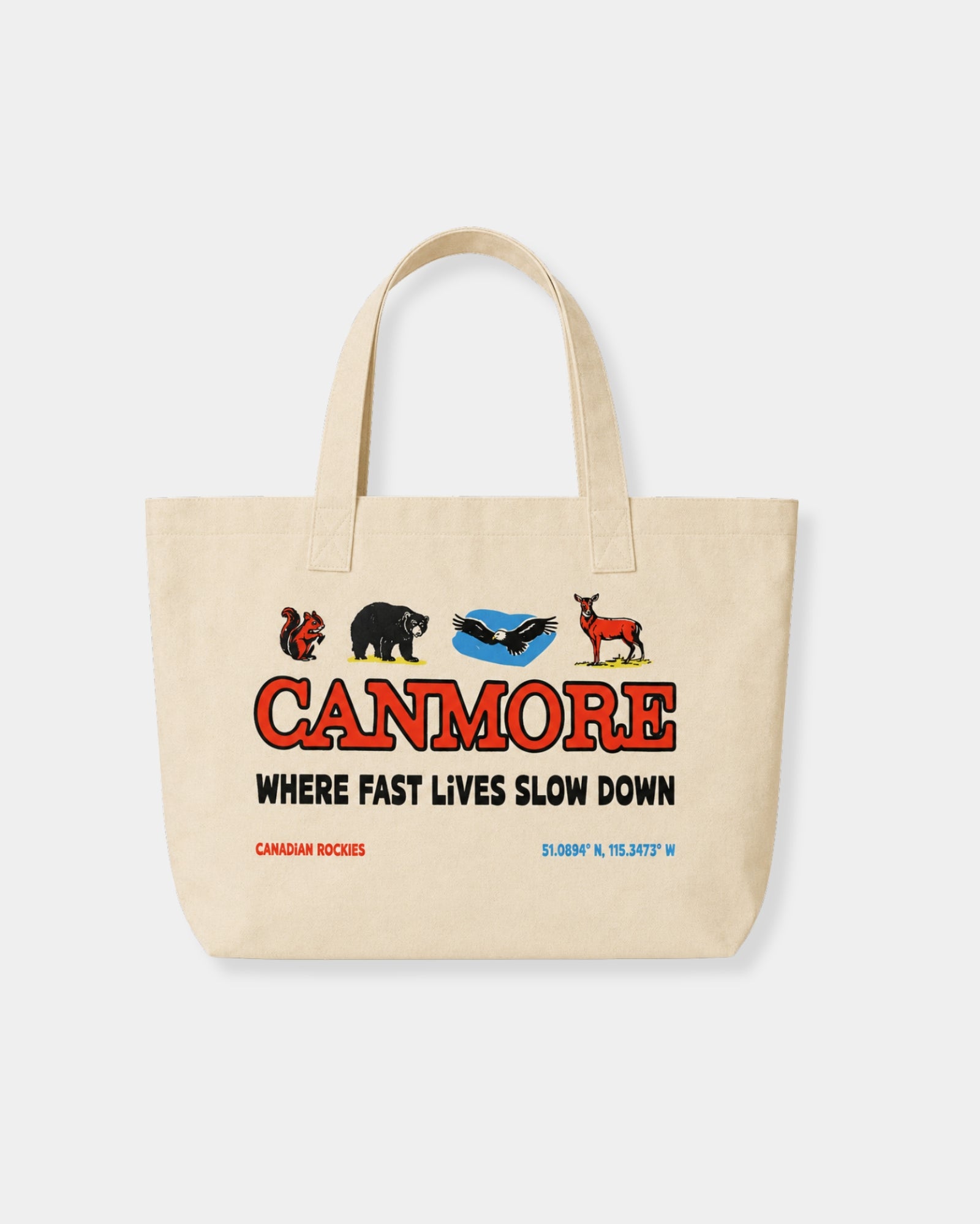 SLOW DOWN CANMORE - TOTE BAG