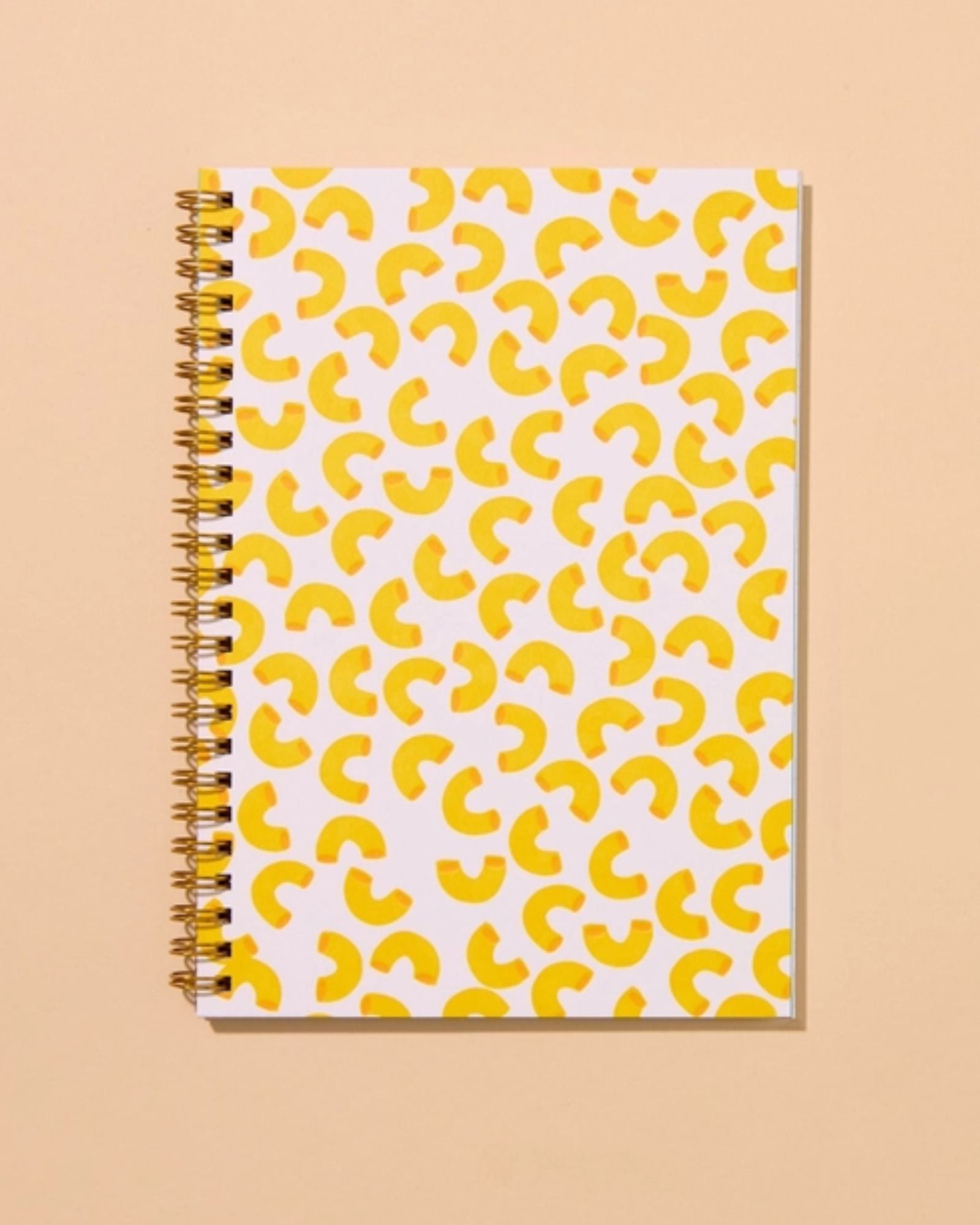 MACARONI LETTERPRESS SPIRAL NOTEBOOK