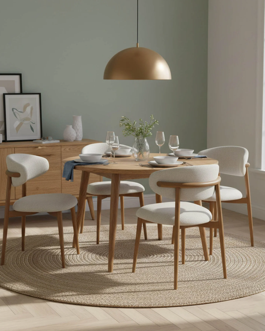 MILO CHAIR VANILLA TWEED - SET OF 2