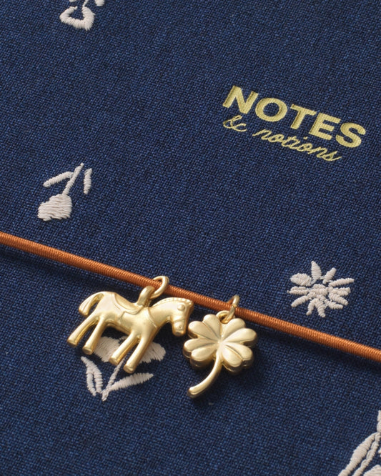 FABRIC LINED NOTEBOOK - TWILIGHT BLOOMS