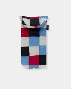 PUFFY GLASSES SLEEVE - PAINTED CHECK