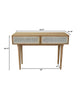 CANE CONSOLE TABLE