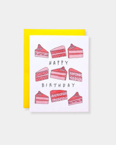 BDAY CAKE SLICES - CARD