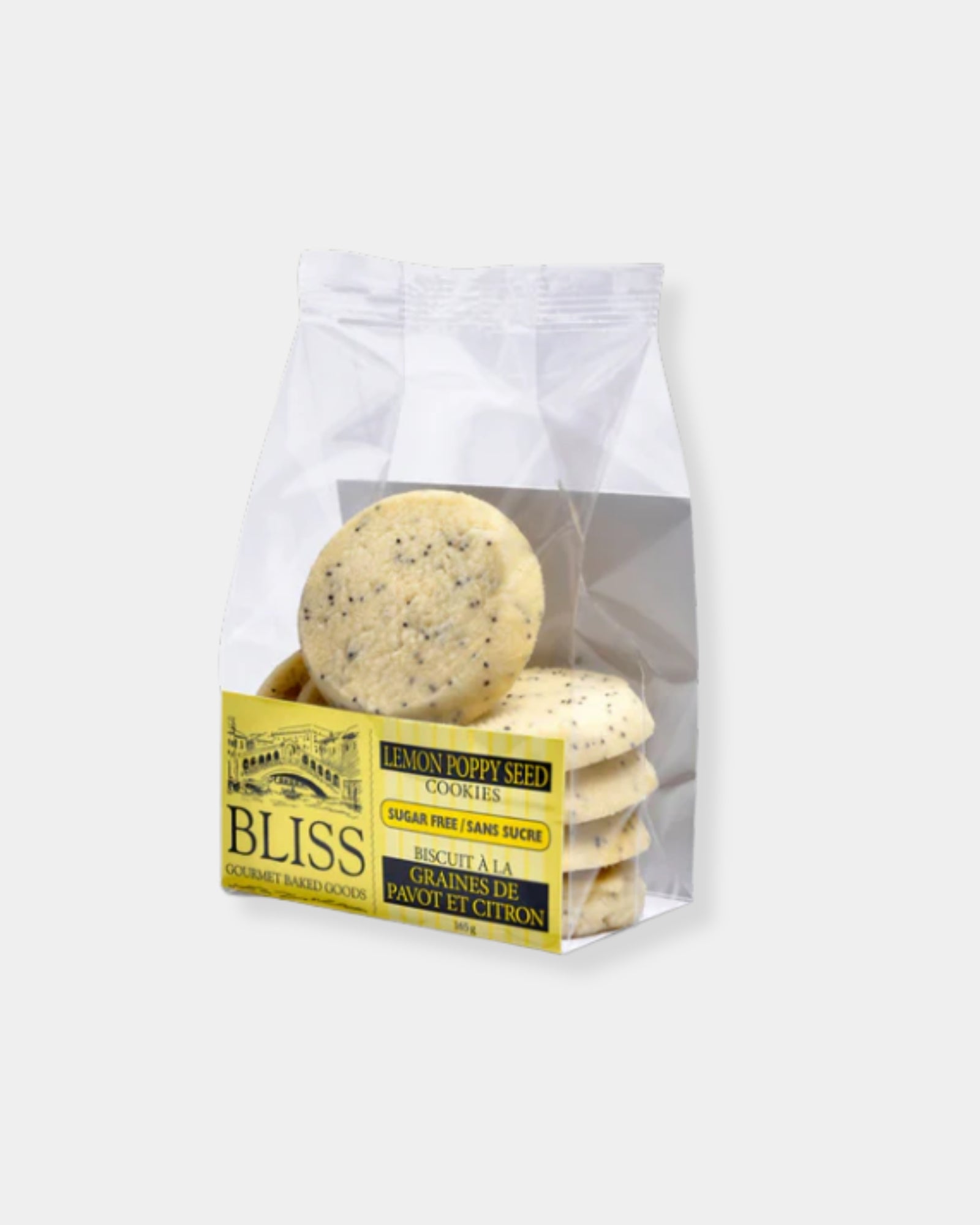 LEMON POPPY SEED SUGAR FREE COOKIES 165g