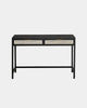 RATTAN DESK - EBONY