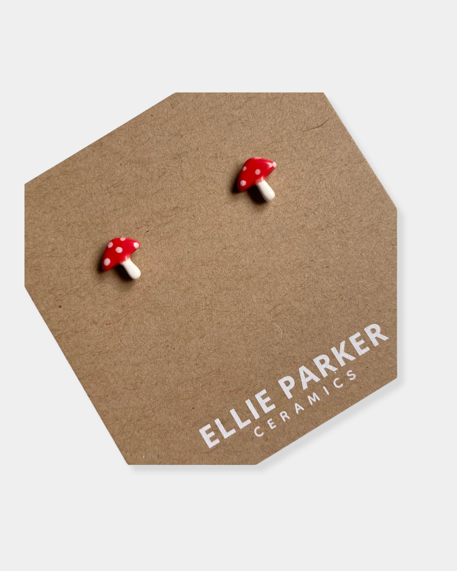CERAMIC MUSHROOM EARRINGS