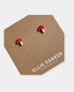 CERAMIC MUSHROOM EARRINGS