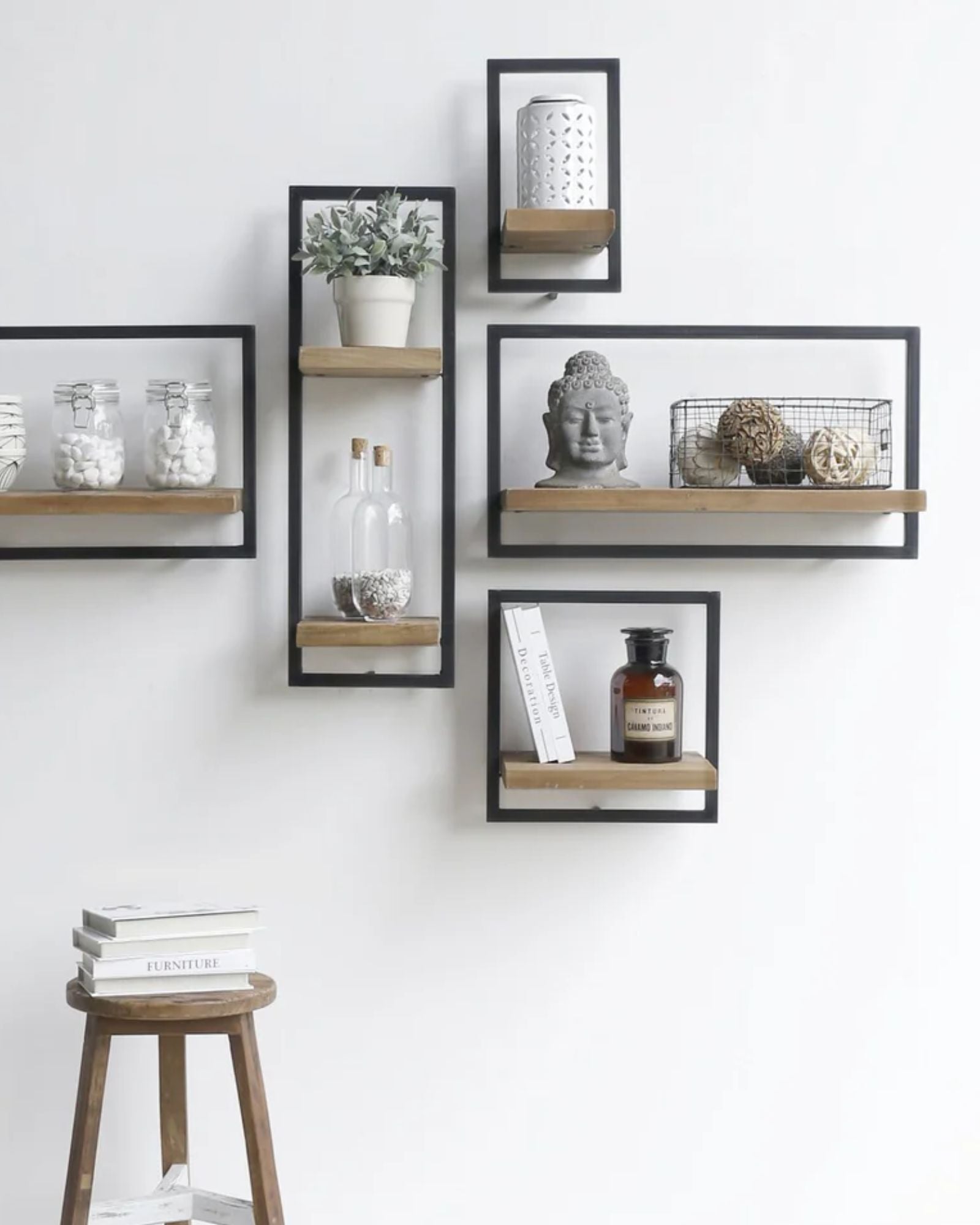 D-BODHI METAL FRAME BOX SHELF - TYPE C