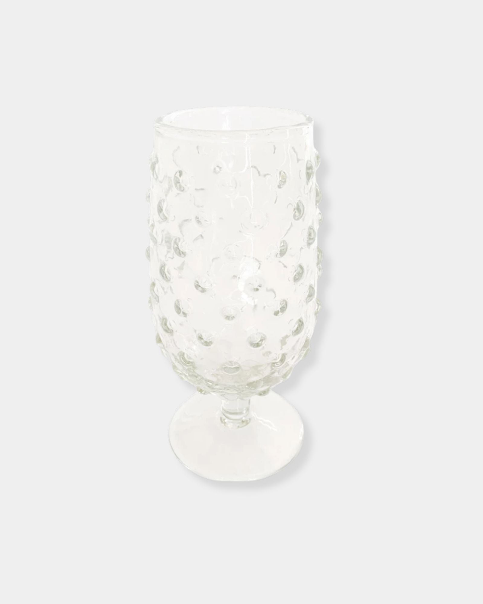 HOBNAIL - 12oz STEMMED GLASS