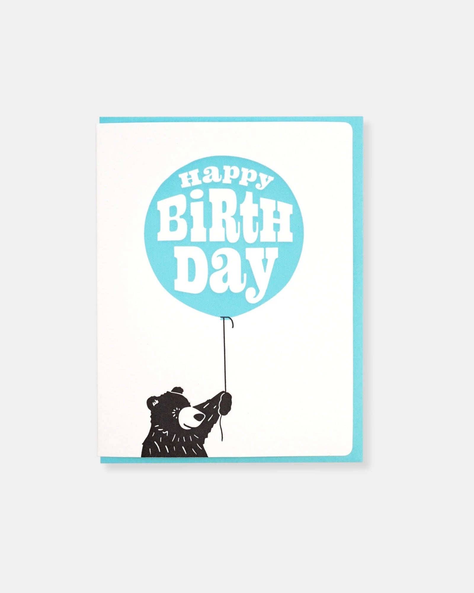 BIRTHDAY BALLOON BEAR - CARD
