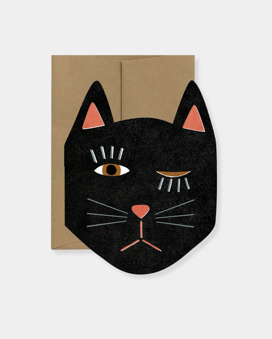 BLACK CAT BLINK - CARD