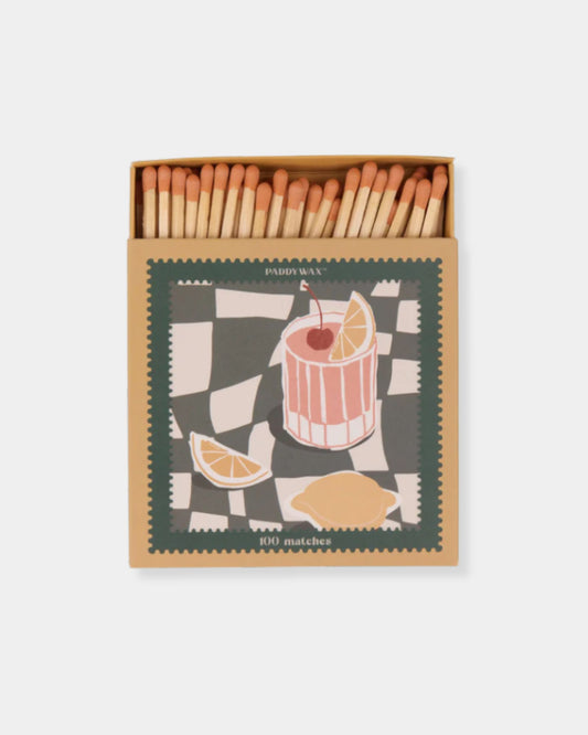 JUMBO BOXED MATCHES - COCKTAIL