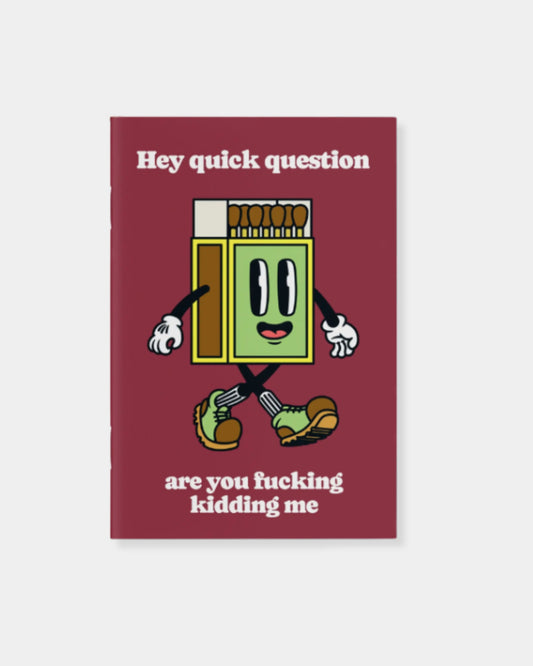 ARE YOU KIDDING ME NOTEBOOK