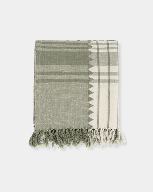 MALAYA WOVEN THROW - SAGEBRUSH