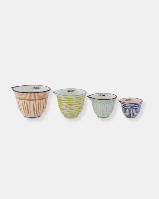 STRIPE MEASURING CUPS - SET 4
