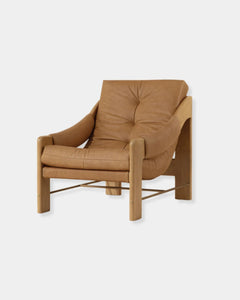 RAFFERTY LOUNGE CHAIR - RUSTIC OAK - LUDLOW SESAME