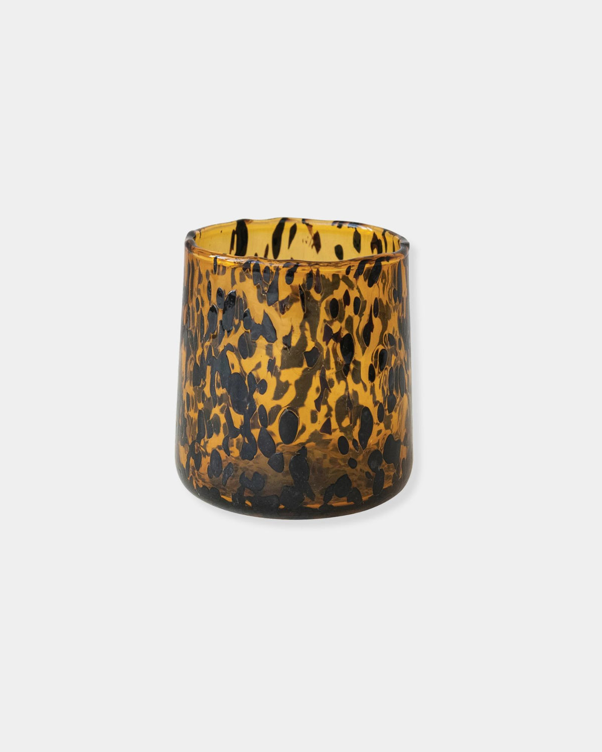 TORTOISE CONFETTI DRINKING GLASS 10oz