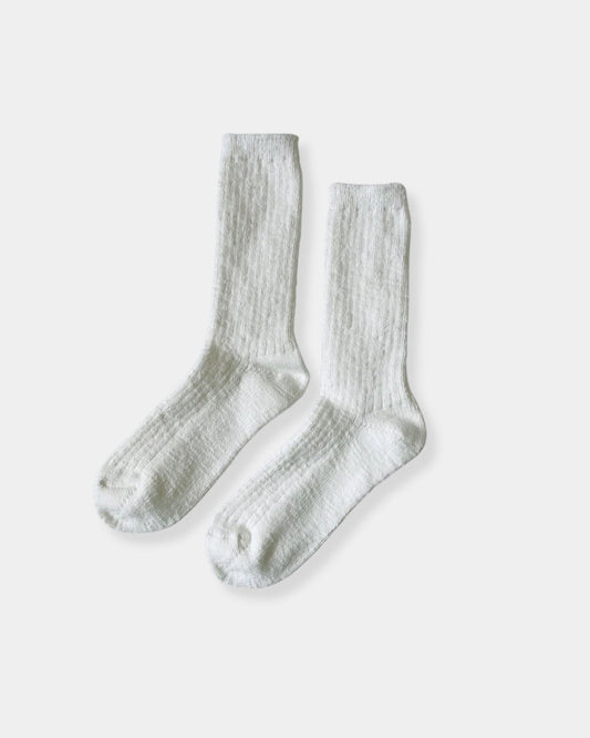 WHITE LINEN - COTTAGE SOCK