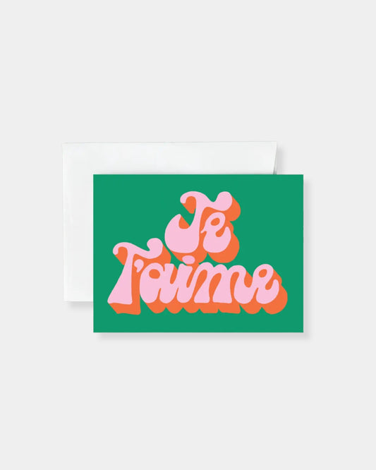 JE T'AIME - CARD