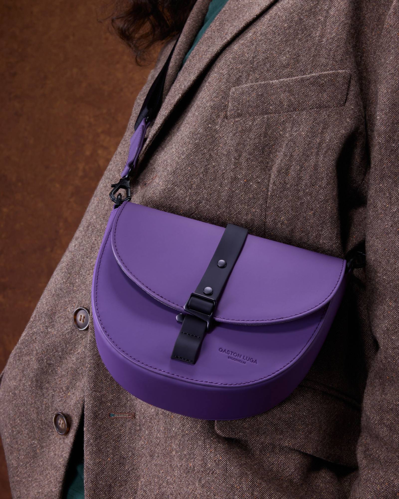 PURPLE SPLASH MOON CROSSBODY