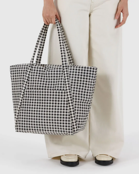 CLOUD BAG - BLACK & WHITE GINGHAM