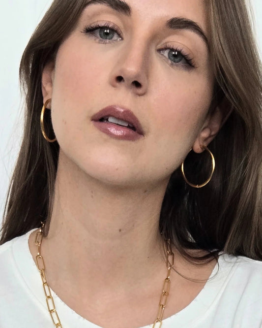 SLIM HOOPS GOLD - EARRINGS