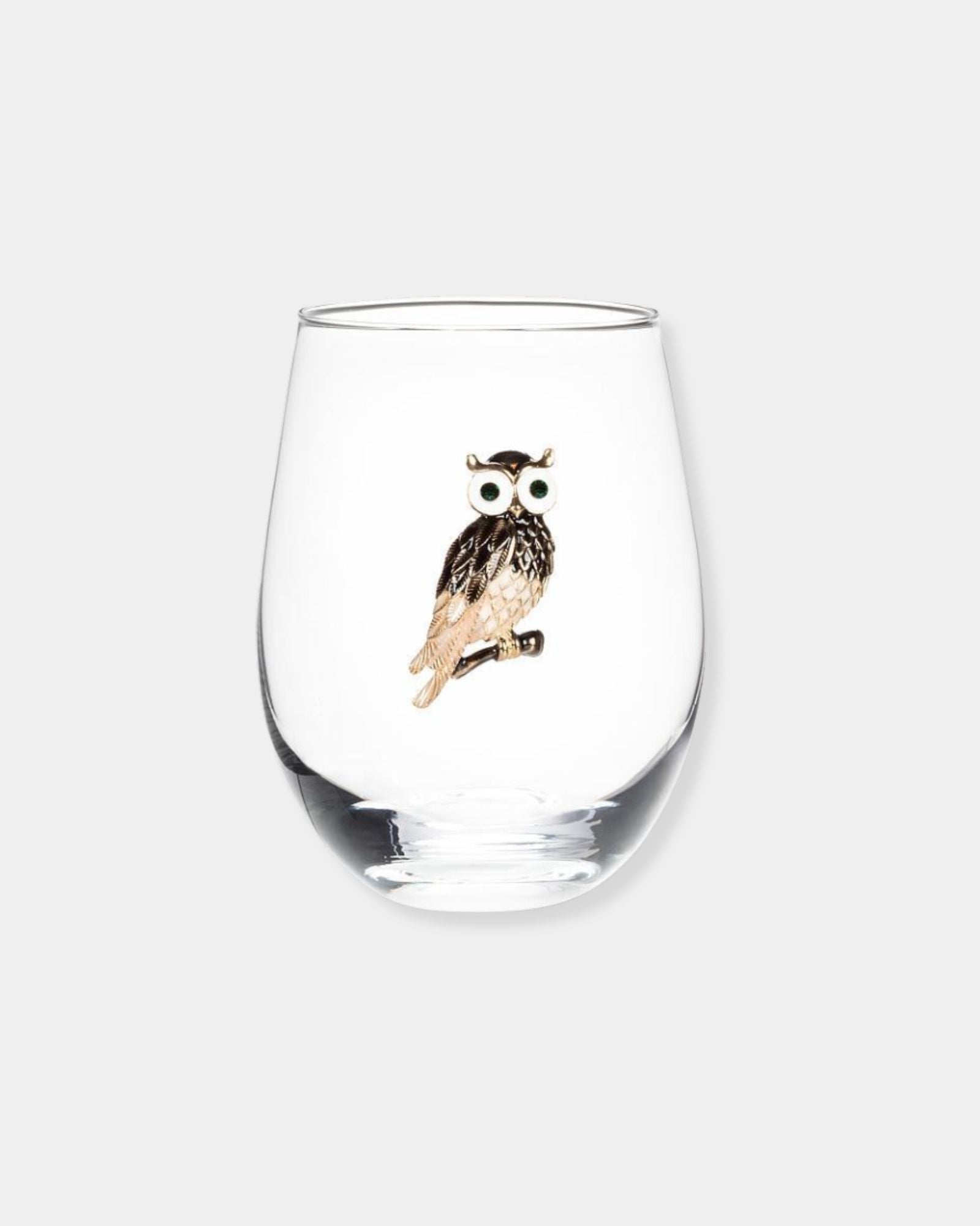 OWL STEMLESS WINE GLASS