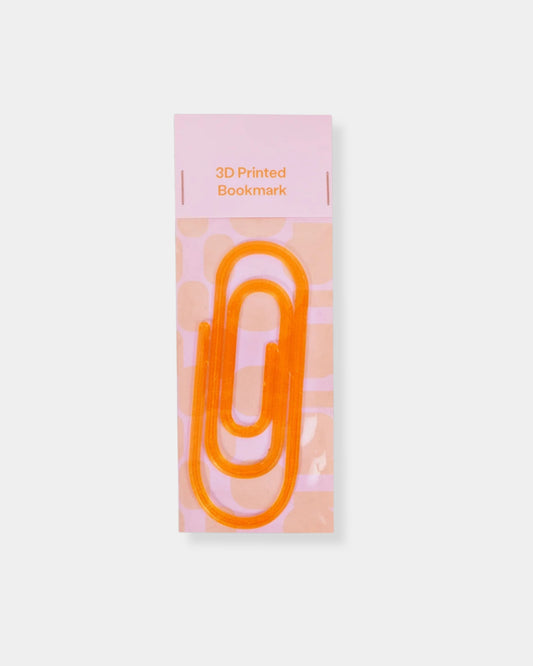 PAPERCLIP BOOKMARK - ORANGE