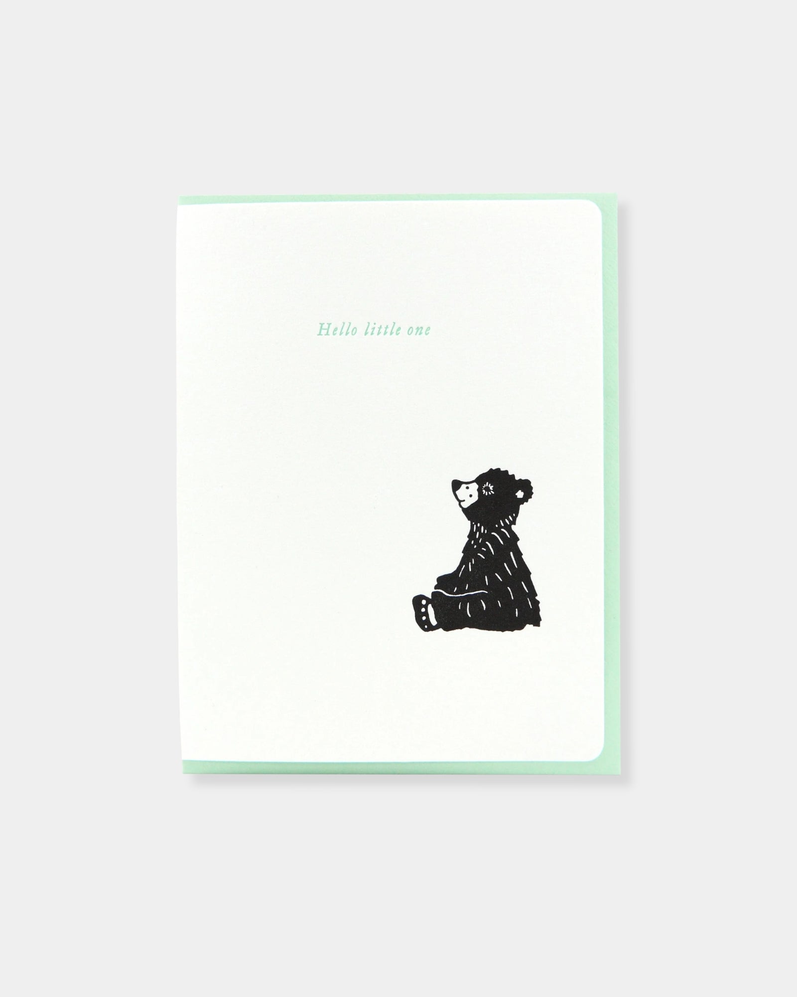 HELLO LITTLE ONE BEAR - CARD