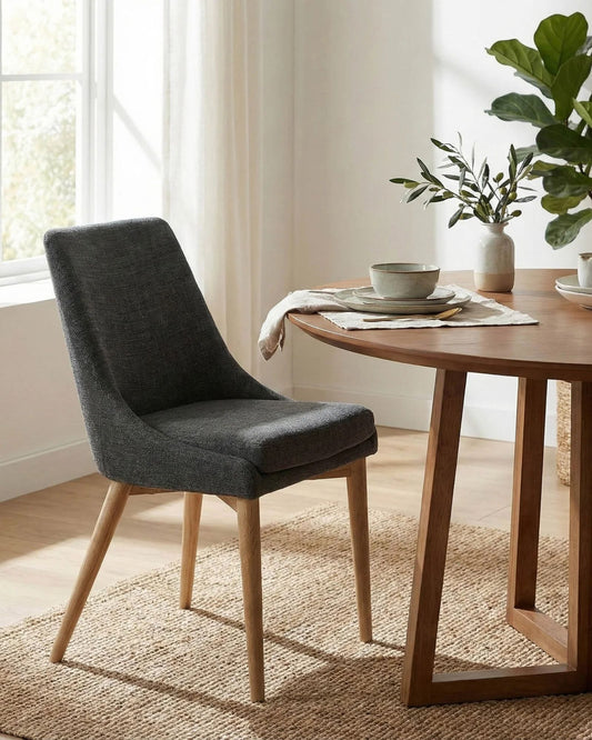 FRITZ SIDE CHAIR SLATE NATURAL - SET OF 2