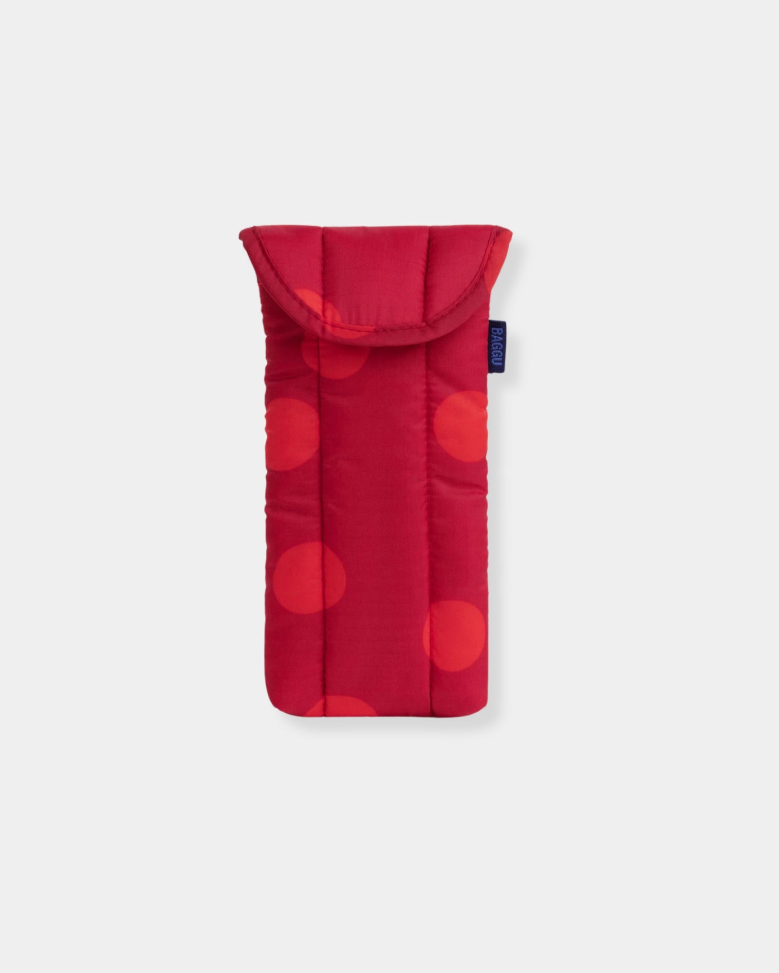 PUFFY GLASSES SLEEVE - RED POLKA DOT