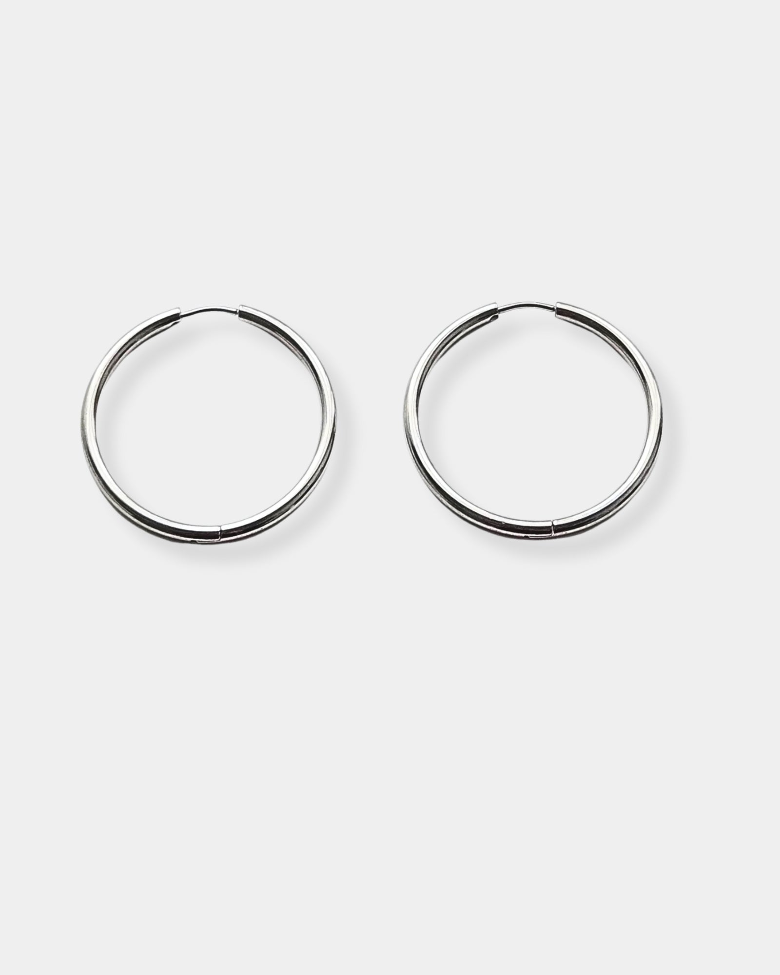 SLIM HOOP SILVER - EARRINGS