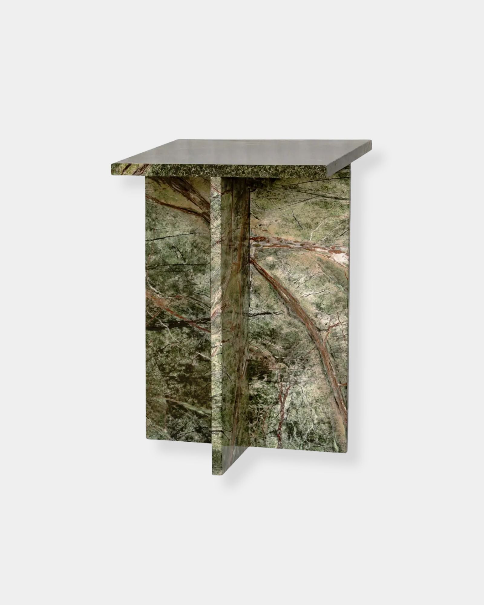 BLAIR ACCENT TABLE - RAINFOREST GREEN MARBLE